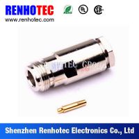 nickel plated straight cable connector female n type