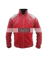 MICHAEL JACKSON RED LEATHER JACKET BEAT IT