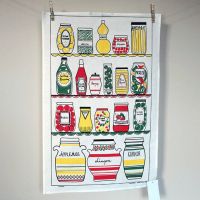100% cotton screen printing tea towel