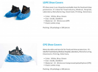 Waterproof Shoe Covers, SMS Shoe Covers