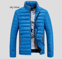 mens outdoor cotton padded thick warm leisure  stand collar jacket