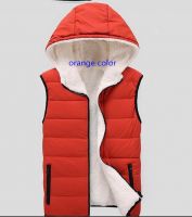 mens spring/autumn/winter two layer cotton padded leisure vest &amp;amp; waistcoat with hood