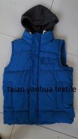 outdoor men winter three layer thick cotton padded hoodie  vest