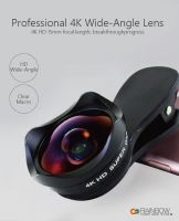 Rainbow Ultra Lens Kit - 4K HD Macro Lens + Wide Angle Lens Kit, Clip-On Cell Phone Camera Lens for iPhone X/87/6/5/4, Android/Samsung Mobile and More