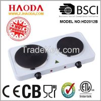 Solid 2 Burner Hotplate