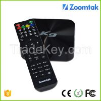 Streaming tv box Zoomtak K9 media player Android TV Box Xbmc tv box