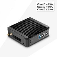 Haswell Nuc Barebone Fanless Mini PC Windows 10 Core i3 4010U 4010Y i5 4210Y 4K HTPC Graphics HD 4200 Optional Wifi Bluetooth