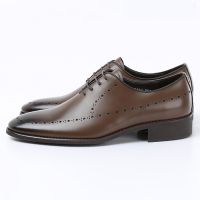 Man's genuine leather dress shoes, business shoes, casual shoes, nice quality shoes, bespoke