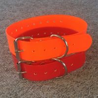 2'' wide Durable TPU hunting dog collar made from TPU coated nylon webbing