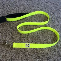 PVC pet dog leash with soft padding handle strap
