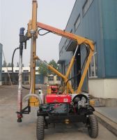 Drilling rock drill rig Diesel engine guardrail pile driver machine