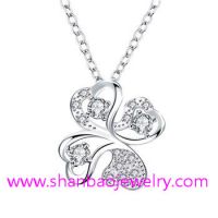 Silver Plated Costume Fashion Zircon Jewelry Necklaces