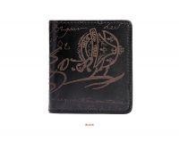 Genuine Leather Men Wallets Short Wallet Personalized Lettering Mini Wallet Oem Credit Card Wallets