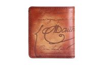 Genuine Leather Men Wallets Short Wallet Personalized Lettering Mini Wallet Oem Credit Card Wallets