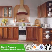 Best sense RTA standard Coffee Glazed solid wood kitchen cabinet