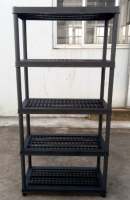 4 tier plastic shelving warehouse rack