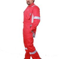 Workwear, Safety Cloths, Coverall With Reflector