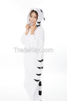 onesie adult white tiger