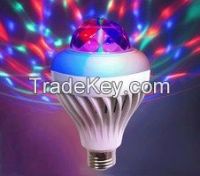 RGB rotating color crystal led bulb  disco  party lighting