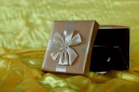 Gift Pack Box with a ribbon