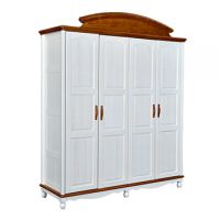 Sampo Kingdom 4 Door Kids Pine Wood Wardrobe