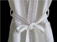 Superior 100% Cotton White Waffle Weave Spa Bath Robe