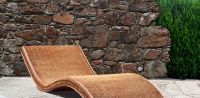 Natural rattan sun bed, model MRW-LETNO-01