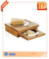 Deluxe wooden cheese peeler with active holder 