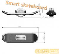  Paypal accept, 6.5 Inch Electric smart balance wheel, self balancing scooter Skateboard Scooter 2016 From China