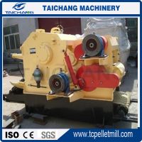 Hot sell high output electric motor 55kw drum wood chipper for fiber board