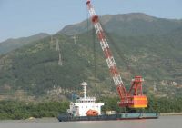 150t floating crane barge 150 ton $0.8million for cheap sale crane ship vessel 150t