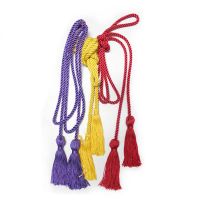 Delicate fluorescent multicolored fringe tassel trimming for graduation cap decoration