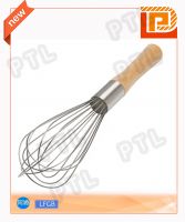 Stainless Steel Whisk With Wooden Handle 