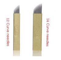 PCD 3D Eyebrow embroidery Microblades 12PINS