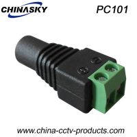 CCTV Camera Power Connector Female DC Plug with Screw Terminal, 2.1*5.5mm(PC101)