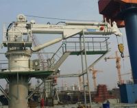 Hydraulic telescopic crane for marine crane