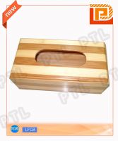Retangular Wooden Tissue Holder