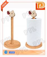 Vertical Wooden Tissue Holder