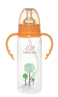 240ml Standard neck PP straight feeding bottle with handle