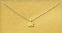 good luck elephant charm necklace 16&quot; overal chain