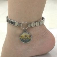 Customized italian charm anklet