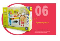 Wooden color Kitchen Toy educational