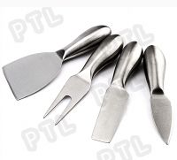 stainless steel cheese set with hollow handle(knife&fork&spatula)  From China