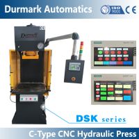 single column metal plate hydraulic C frame press machine