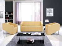 Eileen stainless steel PU or leather office sofa sets with 123 seats