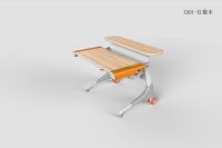 Ergonomic Adjustable Study Desk ZA01 Red Maple Color