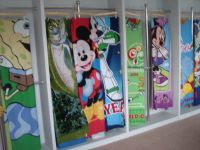 panel printed polar fleece blanket