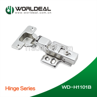 Furniture cabinet hinge self closing clip on type