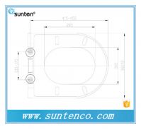 Xiamen Bathroom Accessories D Shape Soft Closing Toilet Seat Hinge Part From China