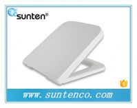 Xiamen White Soft Close Quick Release Square Toilet Seat With Scale